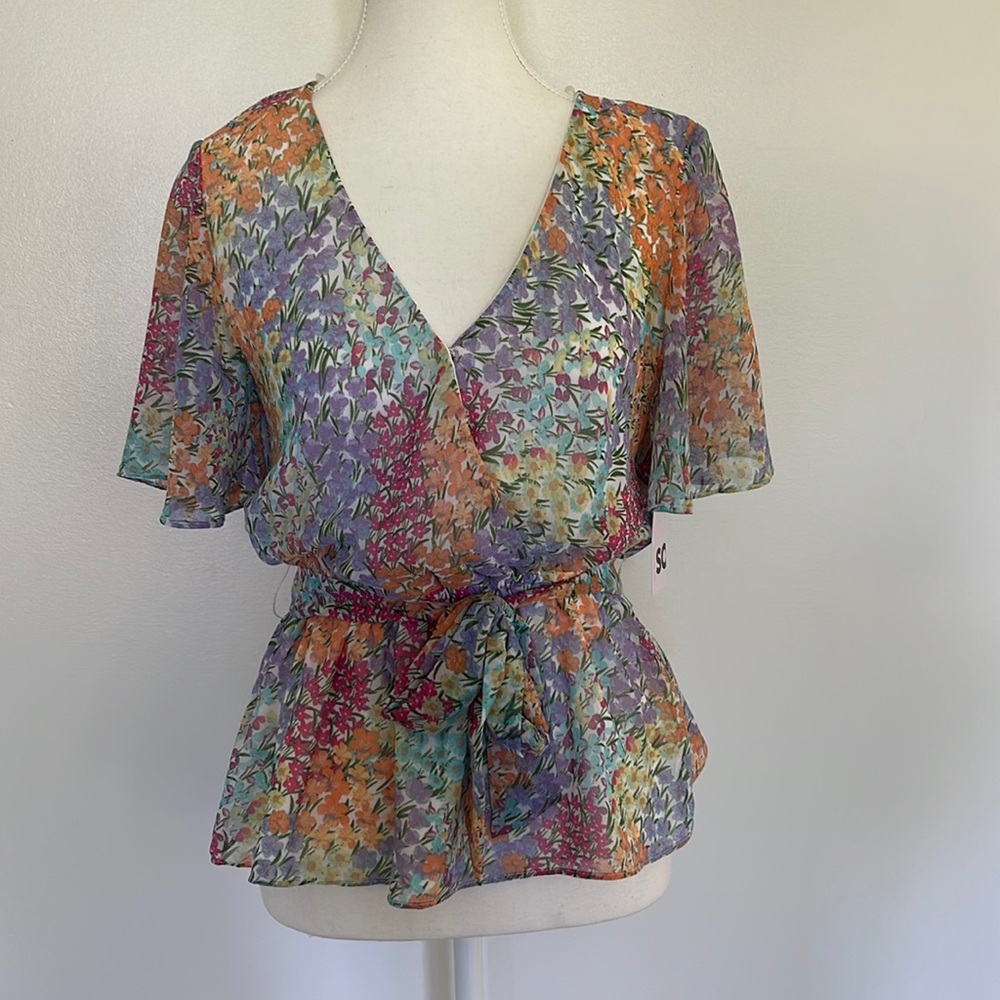 Floral boho blouse